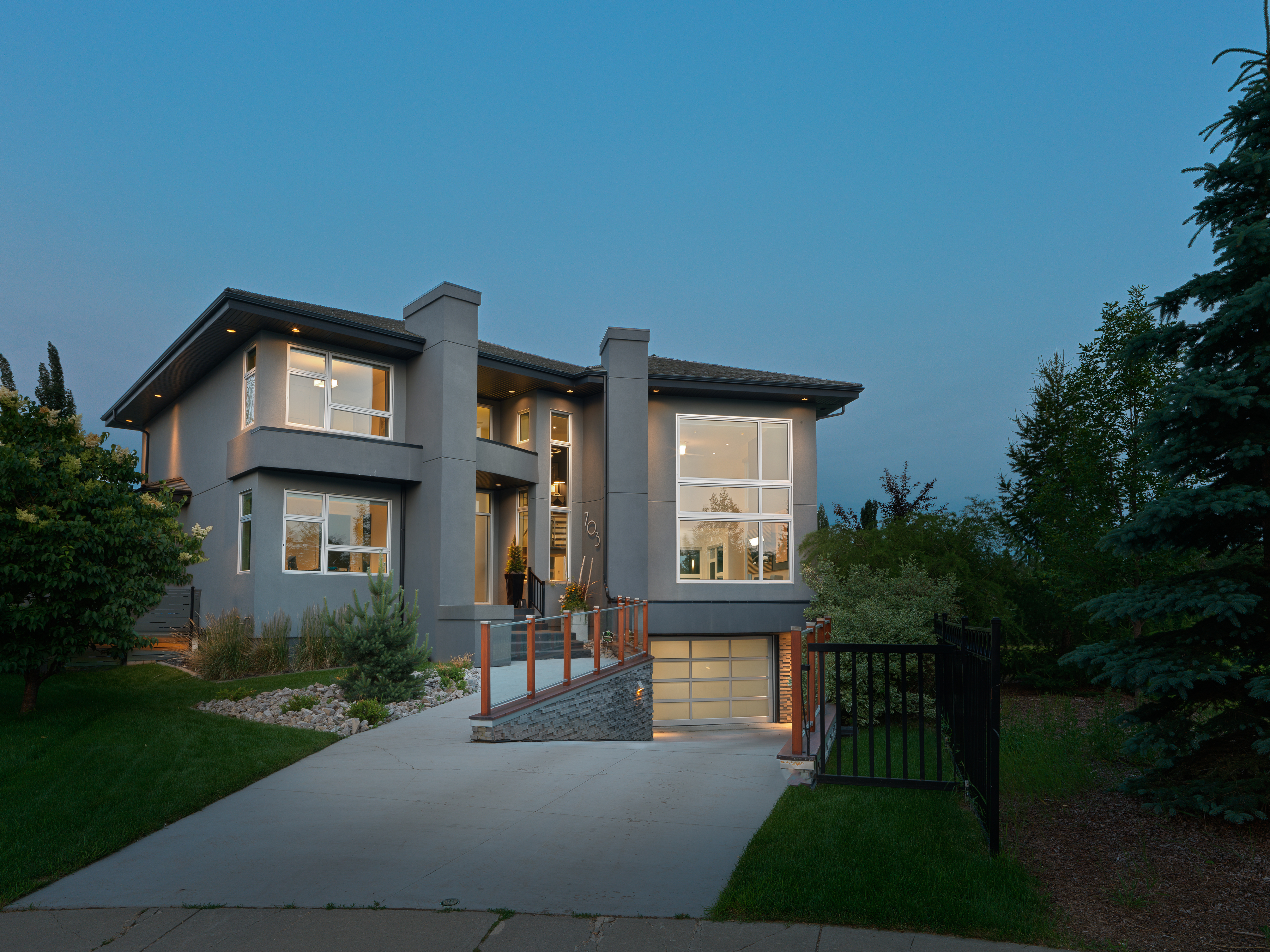 Exterior of 703 Dalhousie Way in Donsdale home for sale by Holland and Associates Real Estate in Edmonton.
